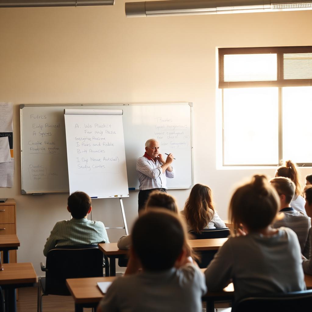 Teacher in a classroom